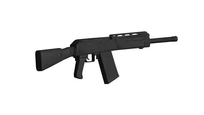 Saiga semi automatic rifle