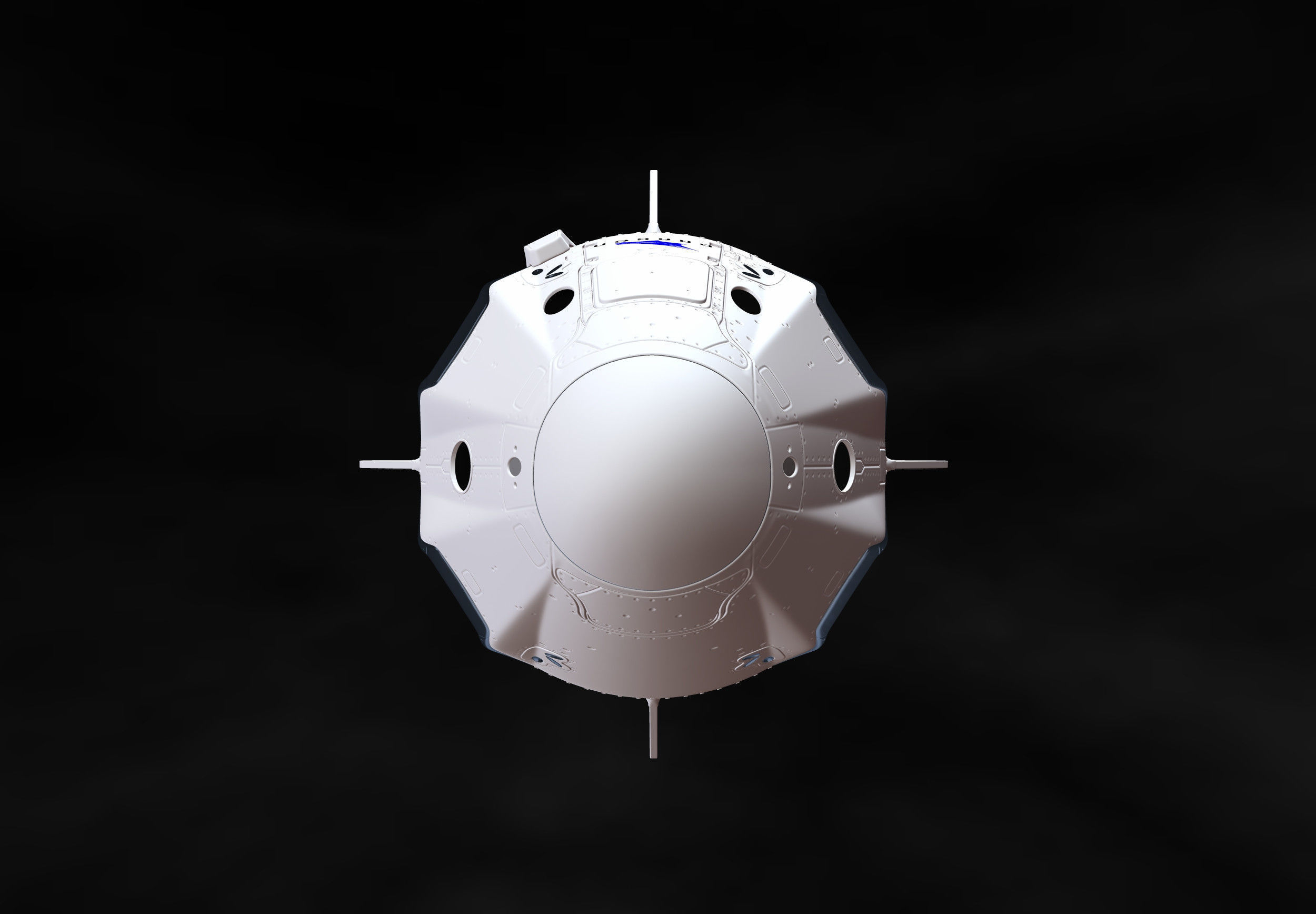 SpaceX Crew Dragon File STL - OBJ for 3D Printing  3D print model_6