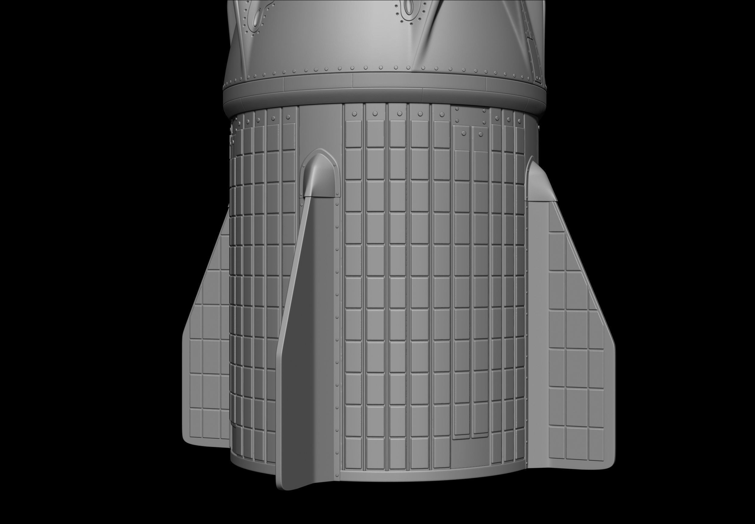 SpaceX Crew Dragon File STL - OBJ for 3D Printing  3D print model_14