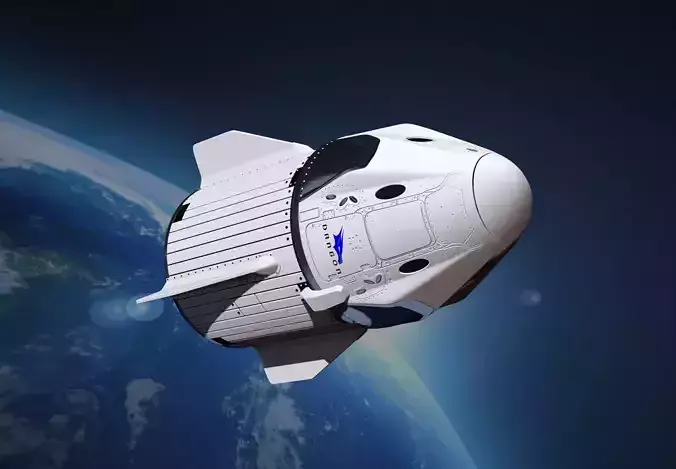 SpaceX Crew Dragon File STL - OBJ for 3D Printing  3D print model