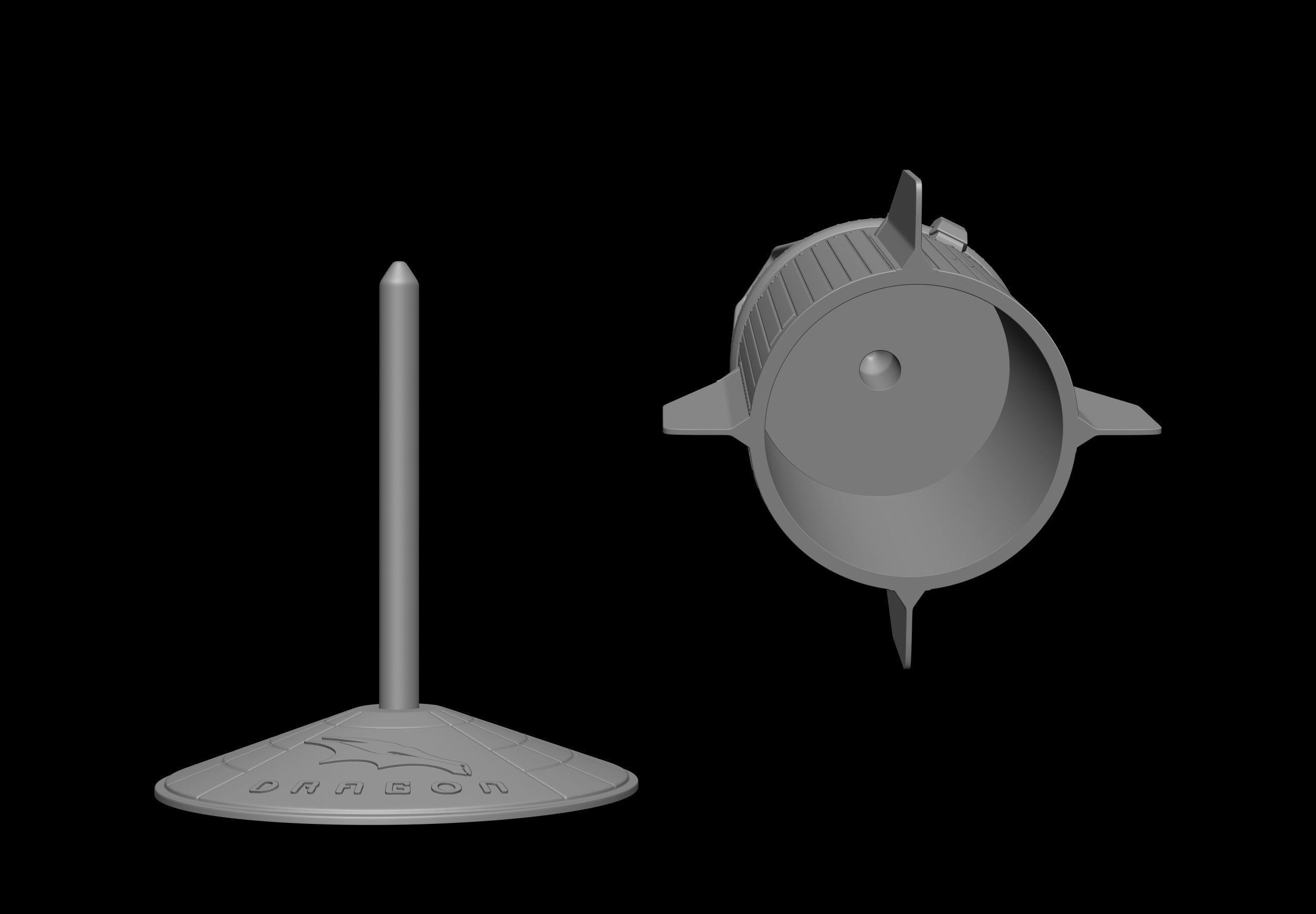 SpaceX Crew Dragon File STL - OBJ for 3D Printing  3D print model_16