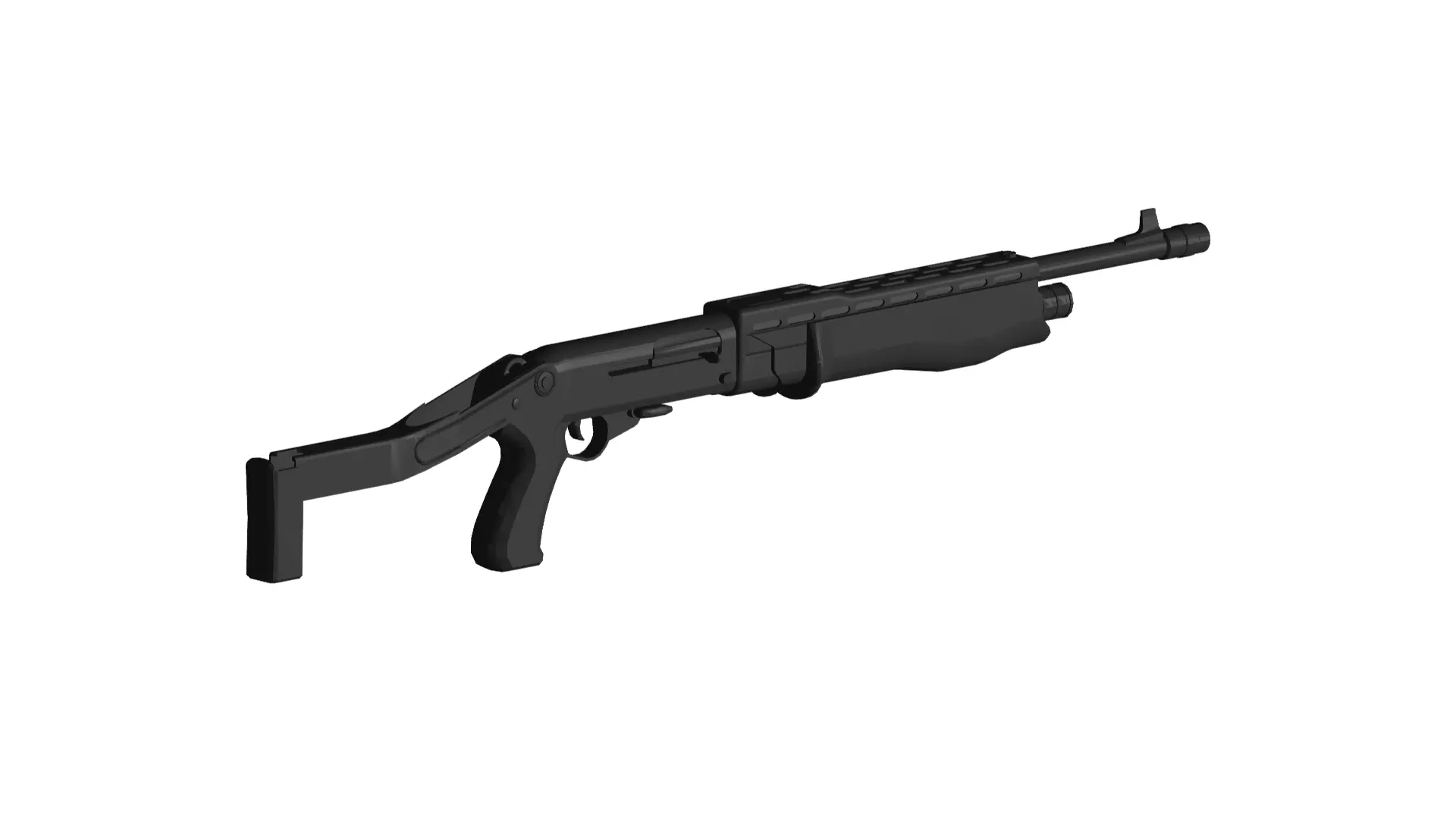 Franchi SPAS-12 shotgun 3D model_0