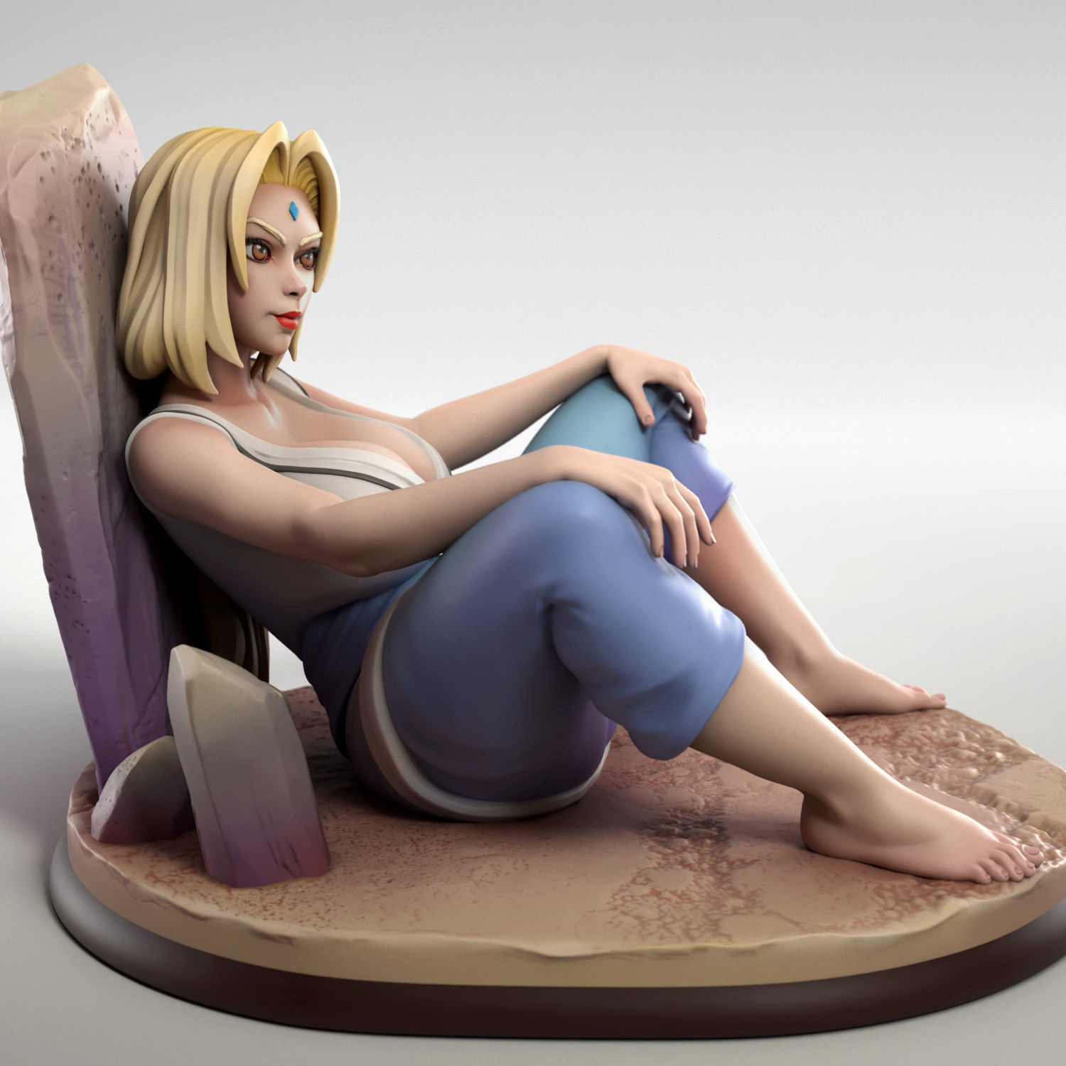 Tsunade from Naruto 3D print model_1