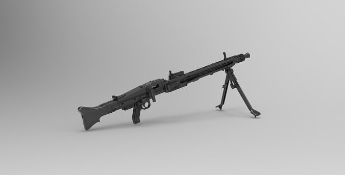 MG 42 general purpose machine gun 3D model