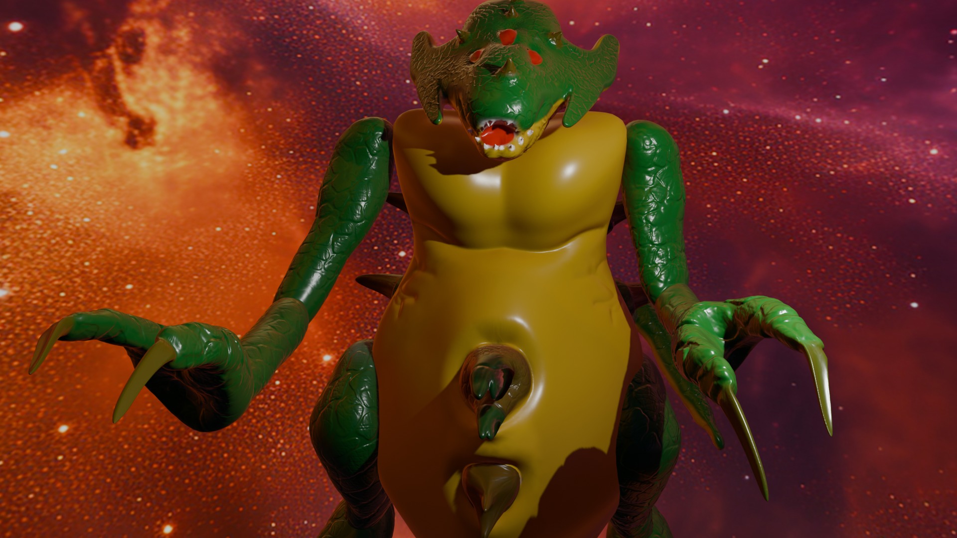 Kraid Low-poly 3D model_2