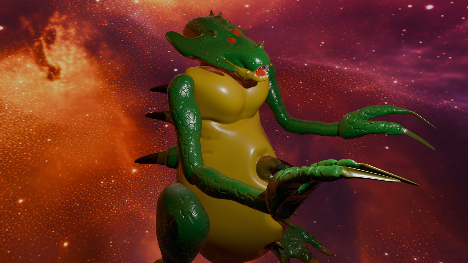 Kraid Low-poly 3D model_4