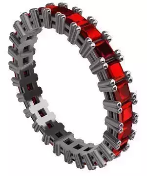 Diamond Ring Women 3dm stl render detail 3D print model