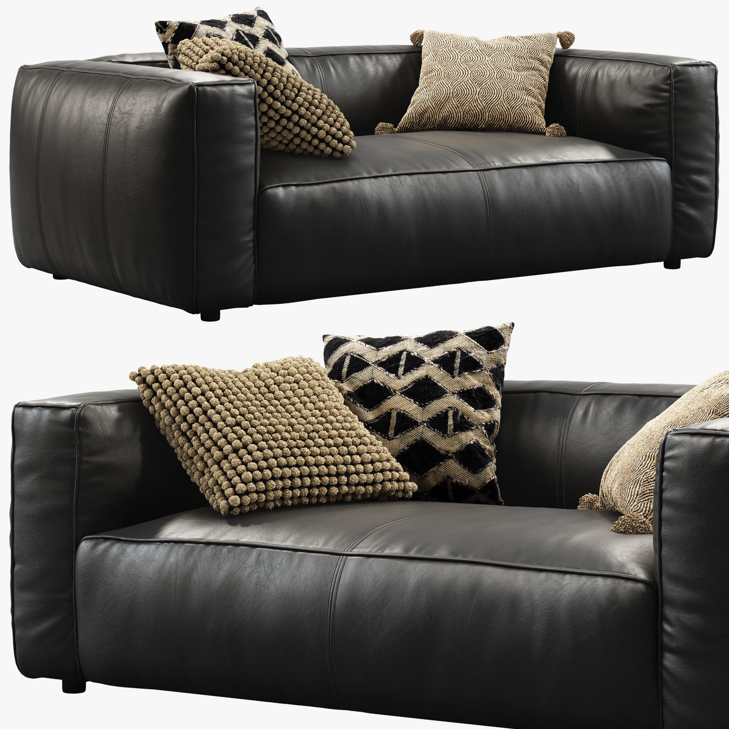 Joybird Jaxon Loveseat Sofa 3D model_1