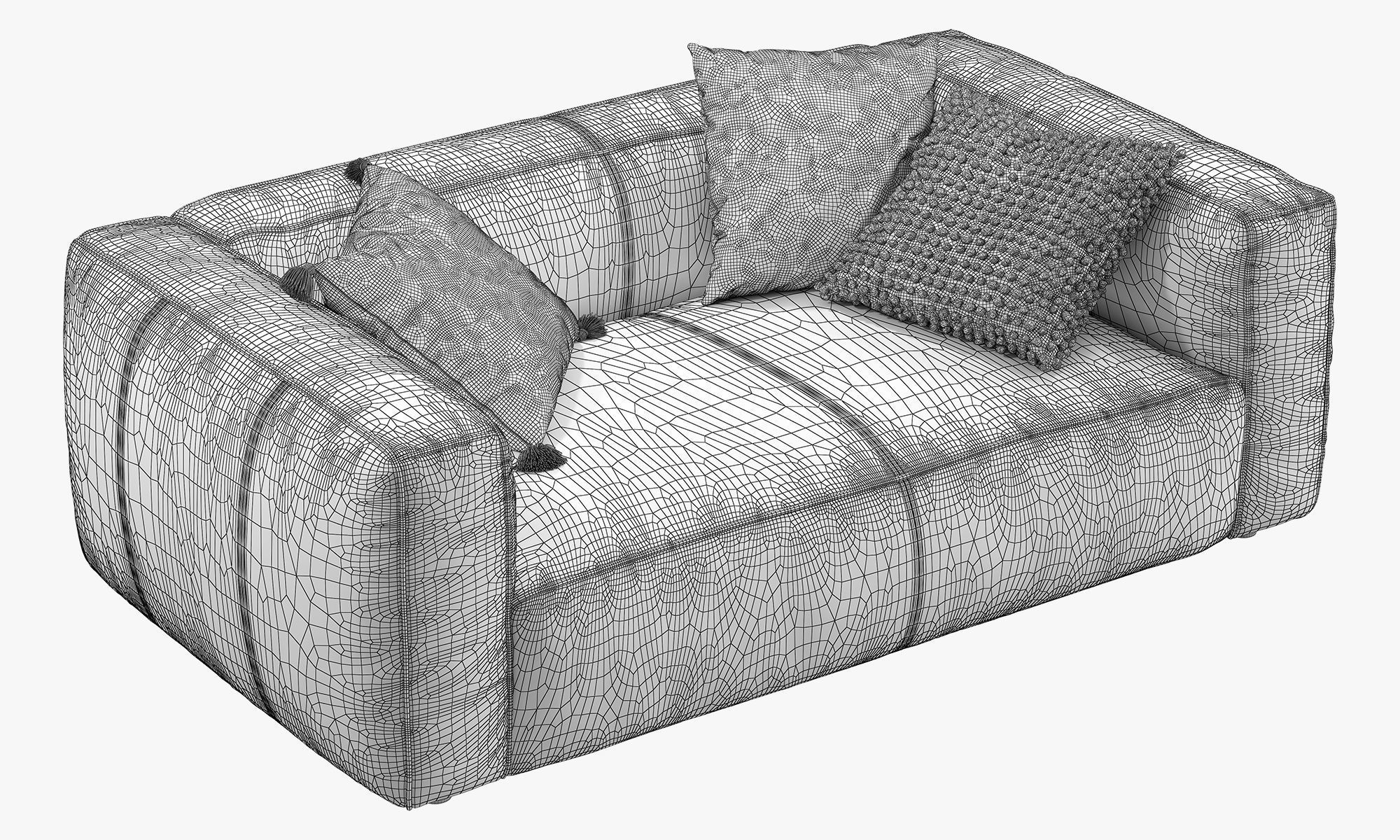 Joybird Jaxon Loveseat Sofa 3D model_19