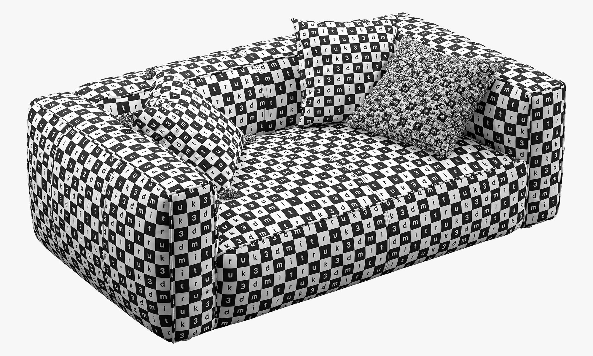 Joybird Jaxon Loveseat Sofa 3D model_20