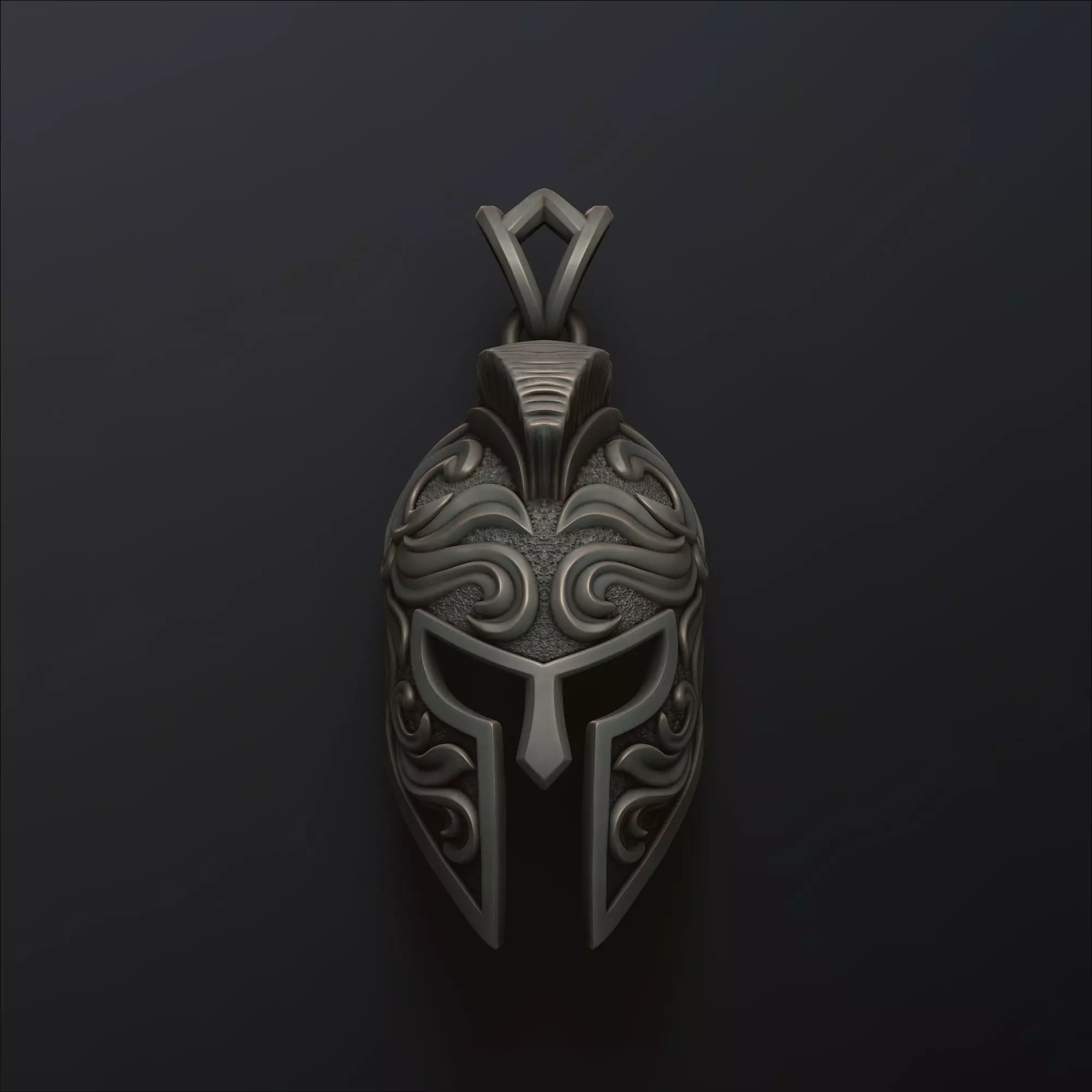 Helmet Pendant V3 3D print model_0
