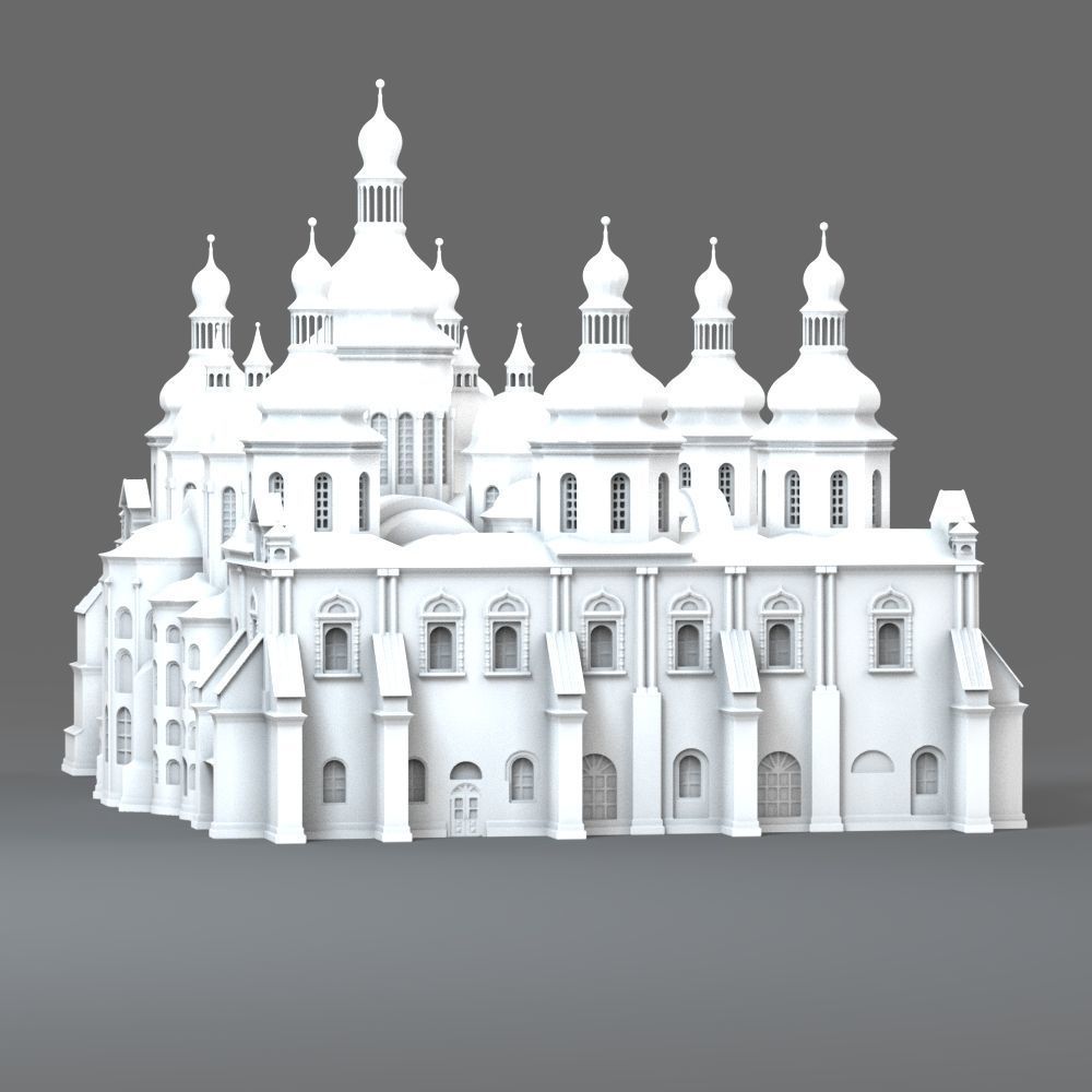 Saint Sophia Cathedral Kyiv 3D print model_12