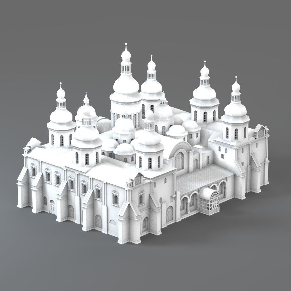 Saint Sophia Cathedral Kyiv 3D print model_11