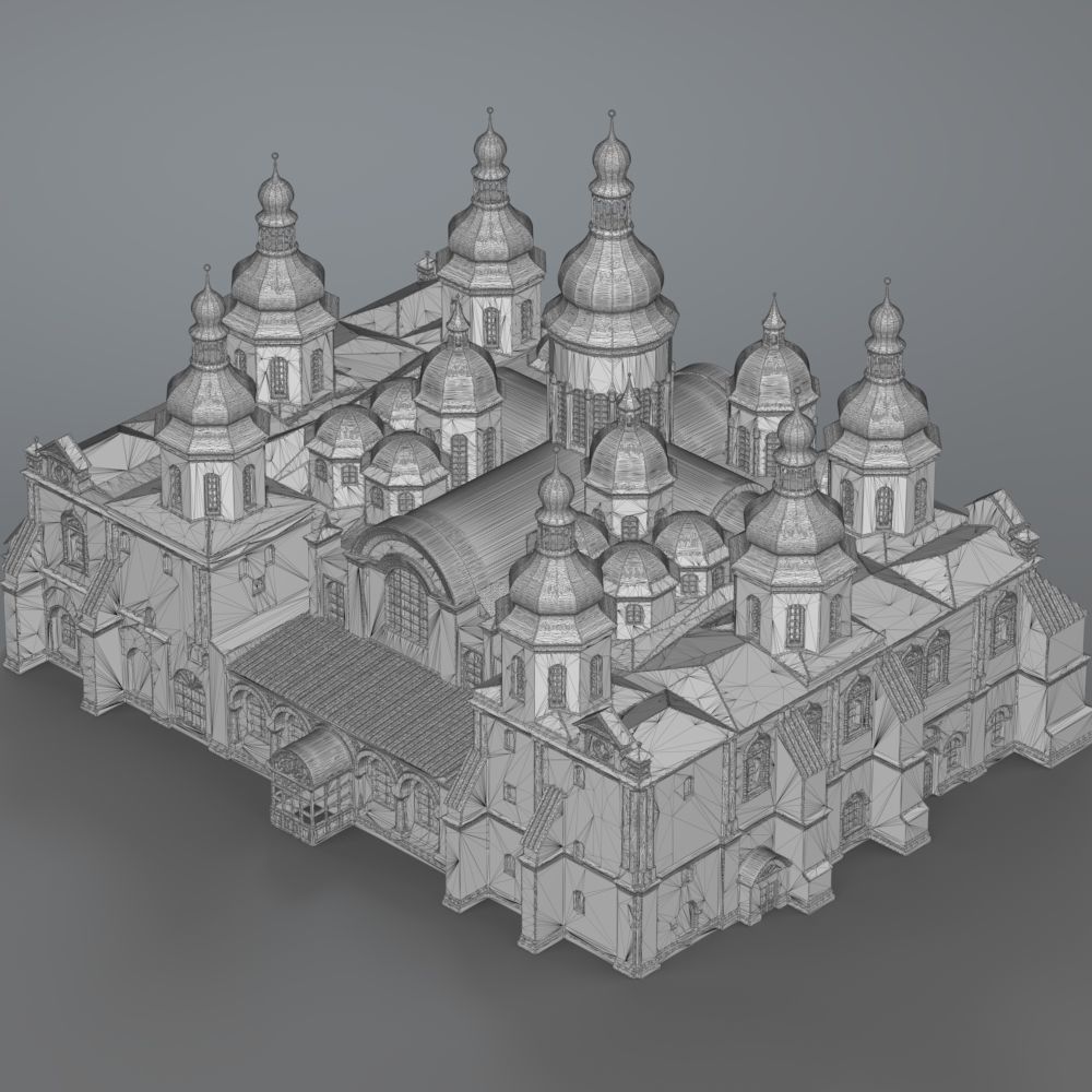 Saint Sophia Cathedral Kyiv 3D print model_22