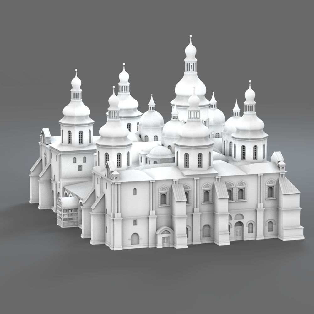 Saint Sophia Cathedral Kyiv 3D print model_8