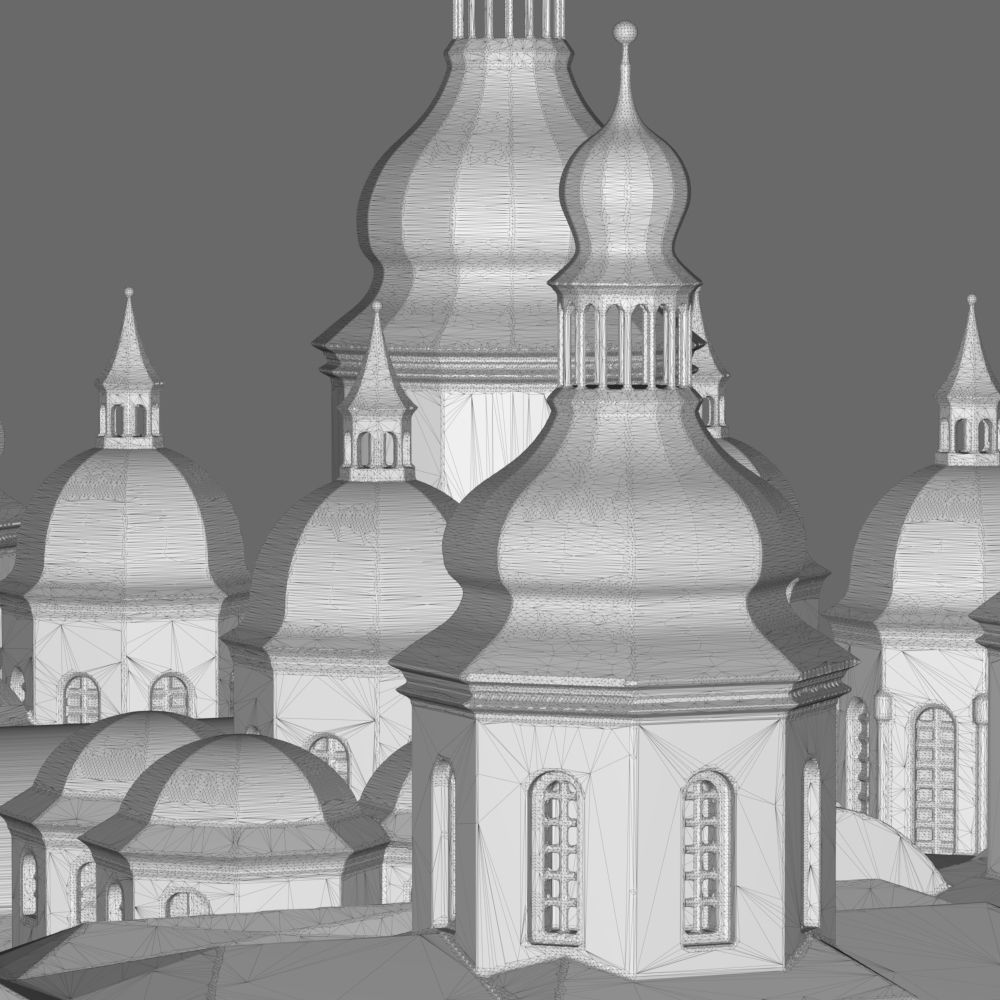 Saint Sophia Cathedral Kyiv 3D print model_21