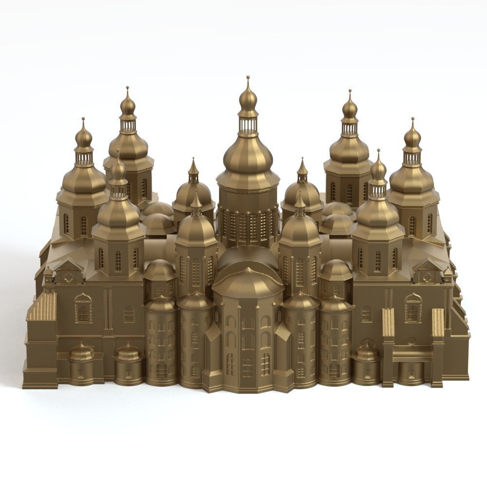 Saint Sophia Cathedral Kyiv 3D print model_4
