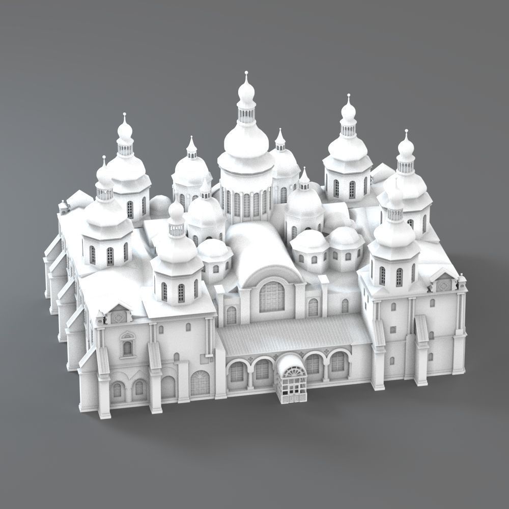 Saint Sophia Cathedral Kyiv 3D print model_10