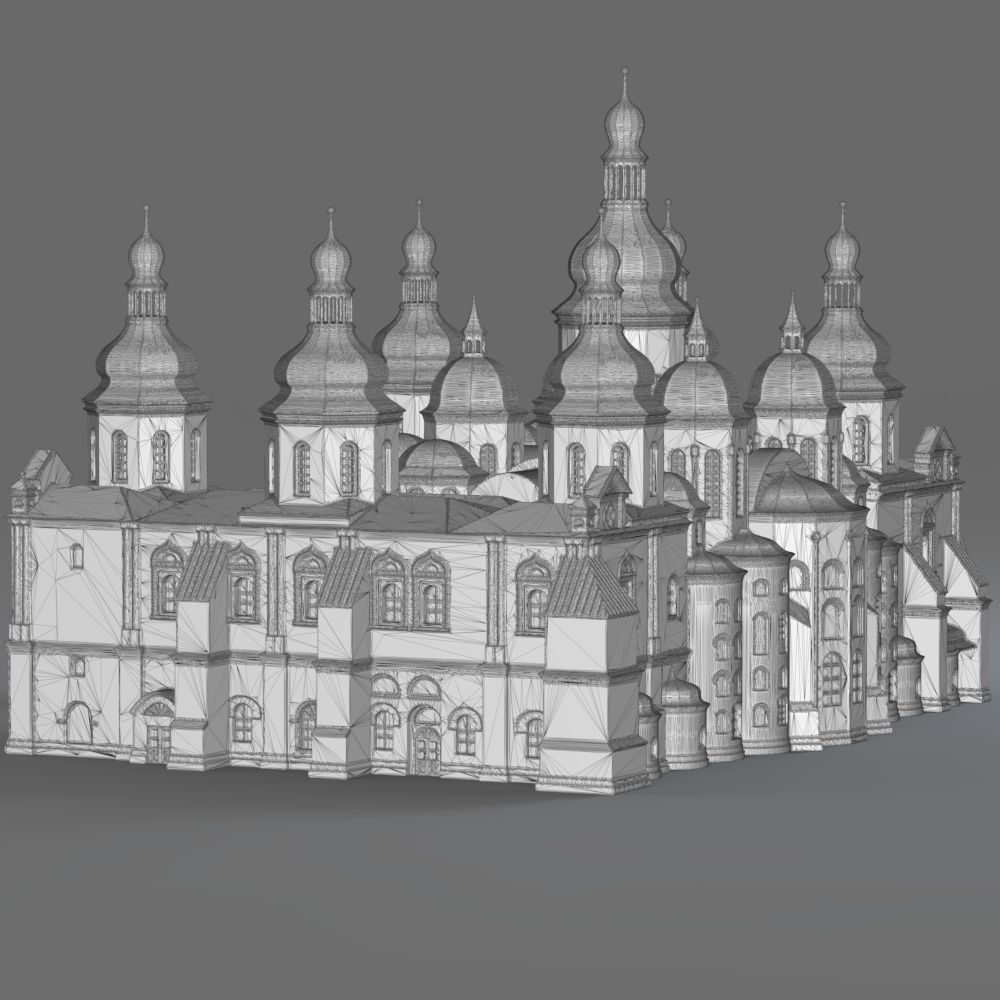 Saint Sophia Cathedral Kyiv 3D print model_19