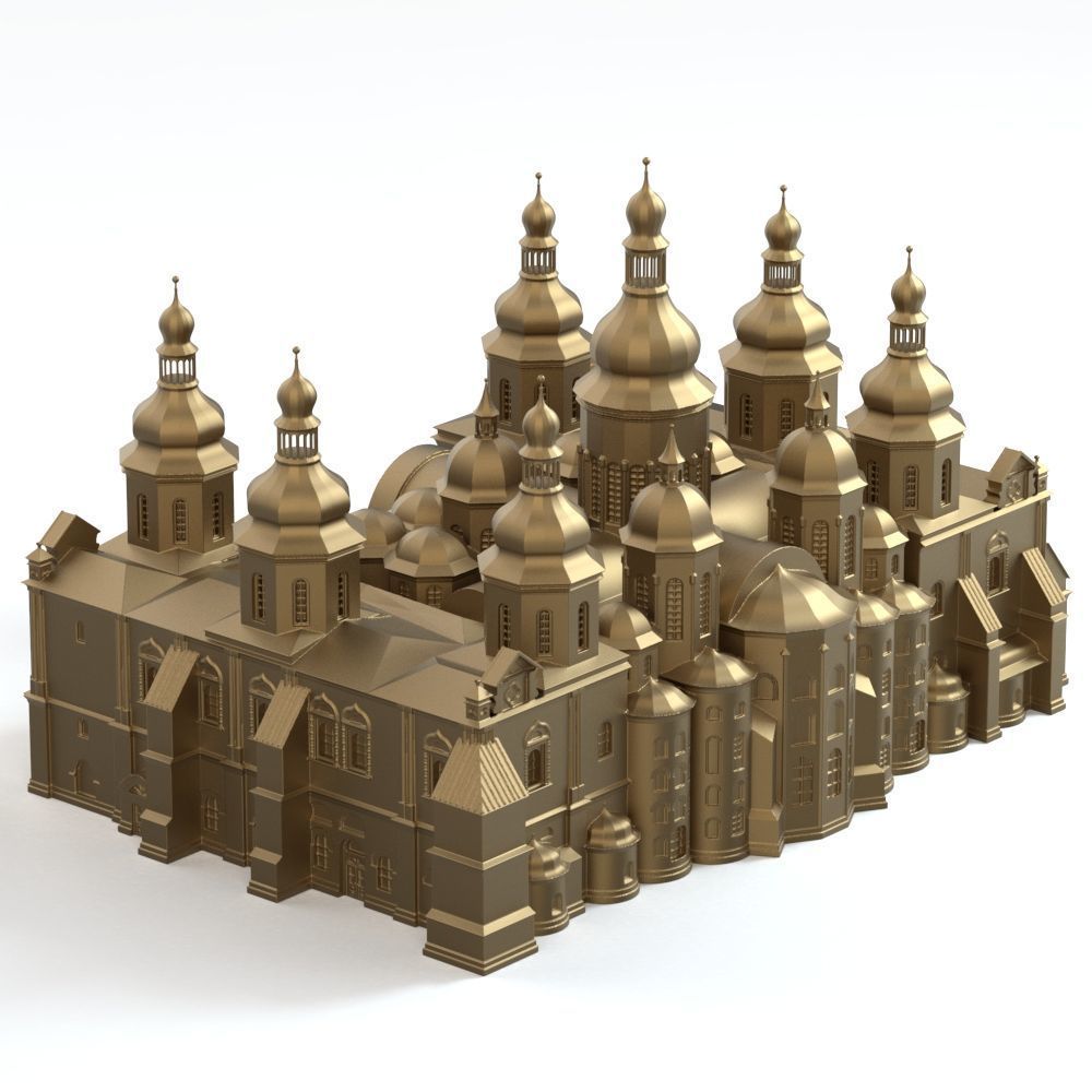 Saint Sophia Cathedral Kyiv 3D print model_5