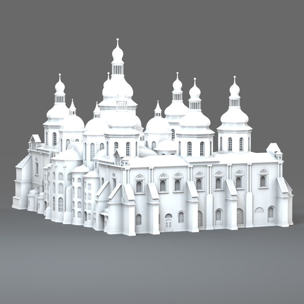 Saint Sophia Cathedral Kyiv 3D print model_13