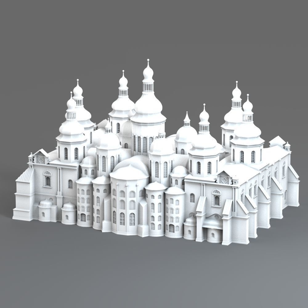 Saint Sophia Cathedral Kyiv 3D print model_14