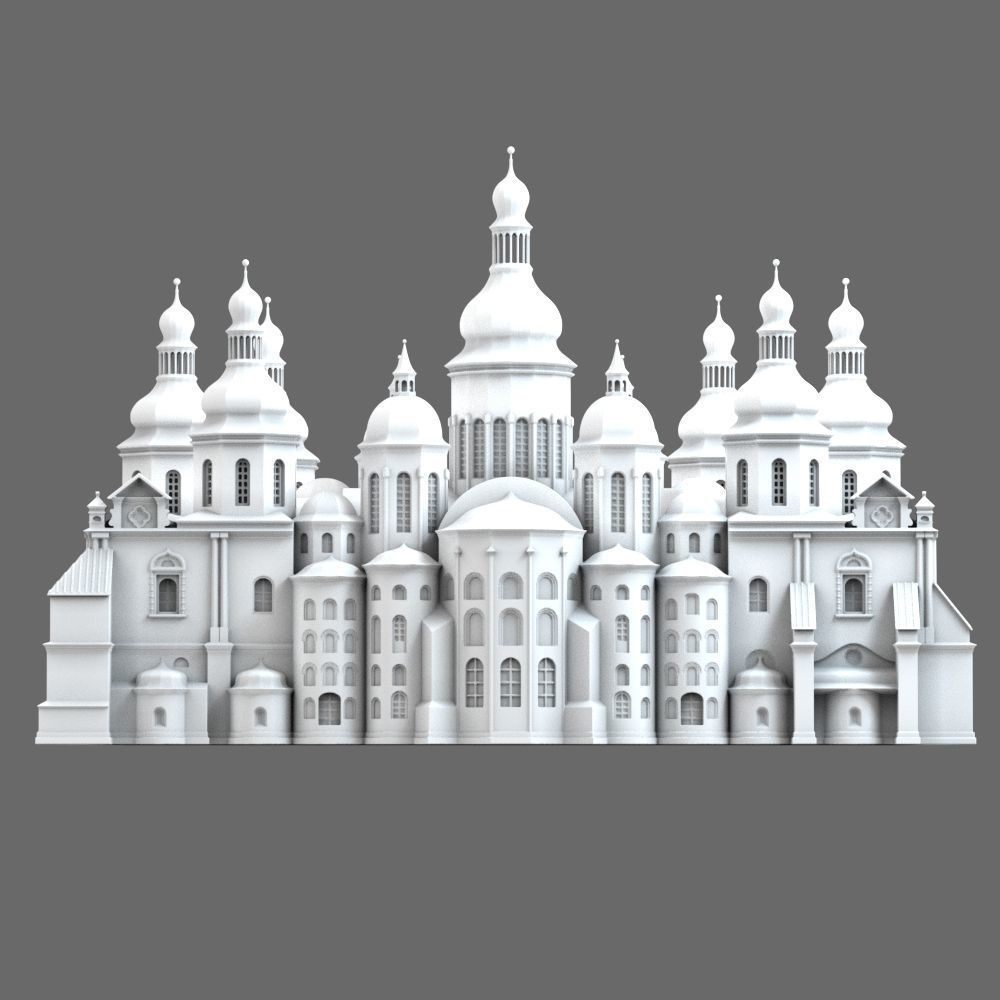 Saint Sophia Cathedral Kyiv 3D print model_15