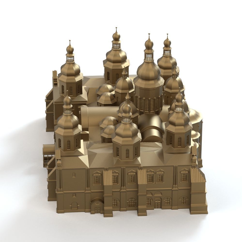 Saint Sophia Cathedral Kyiv 3D print model_6