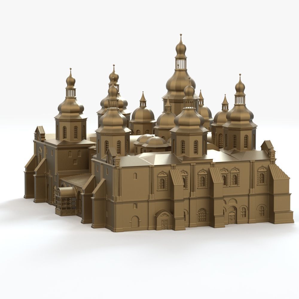 Saint Sophia Cathedral Kyiv 3D print model_7