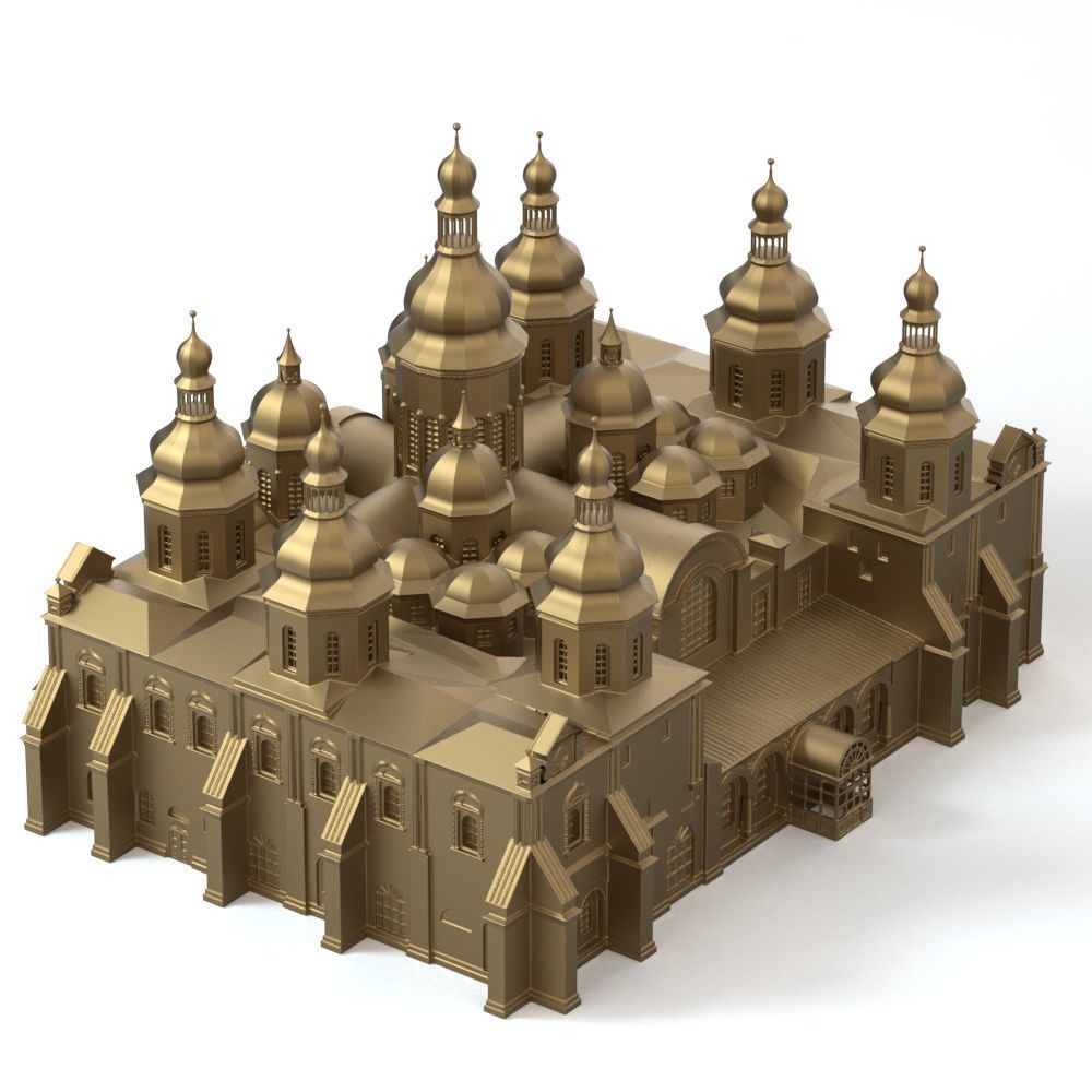 Saint Sophia Cathedral Kyiv 3D print model_1