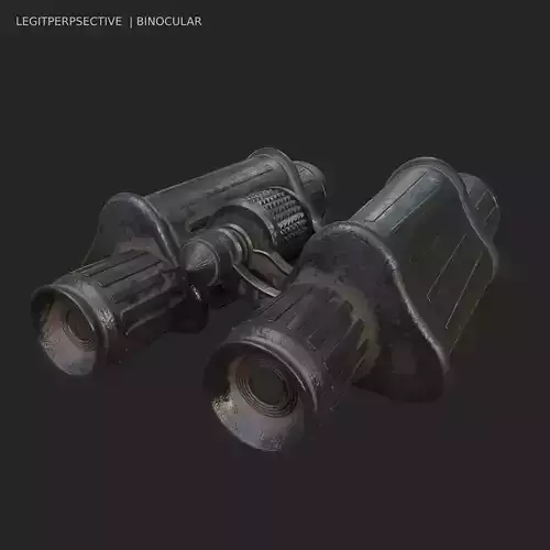 binocular Binocular 3D model mid poly