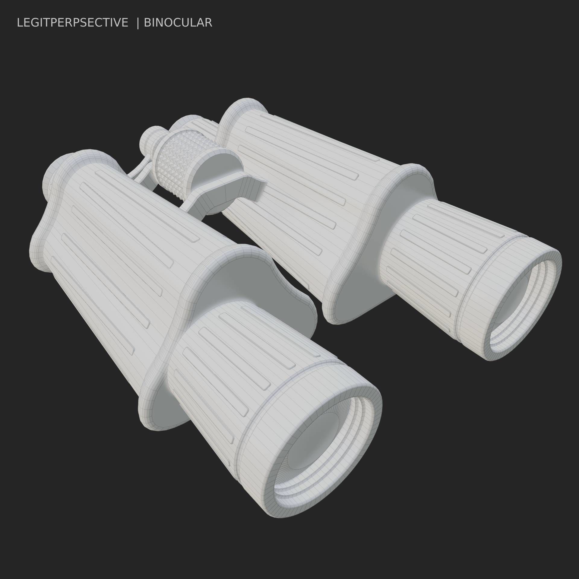 binocular Binocular 3D model mid poly Free 3D model_7