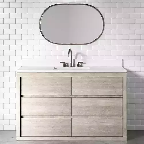 Bathroom vanity Potterybarn Cayman 3D model