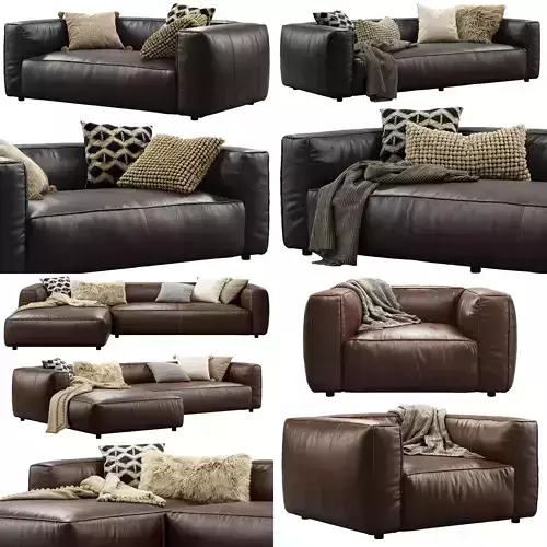 Joybird Jaxon Leather Collection