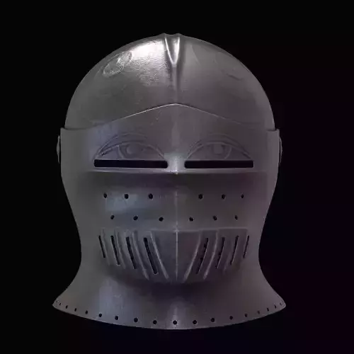 The Dark Bavarian - medieval helmet 3D print model