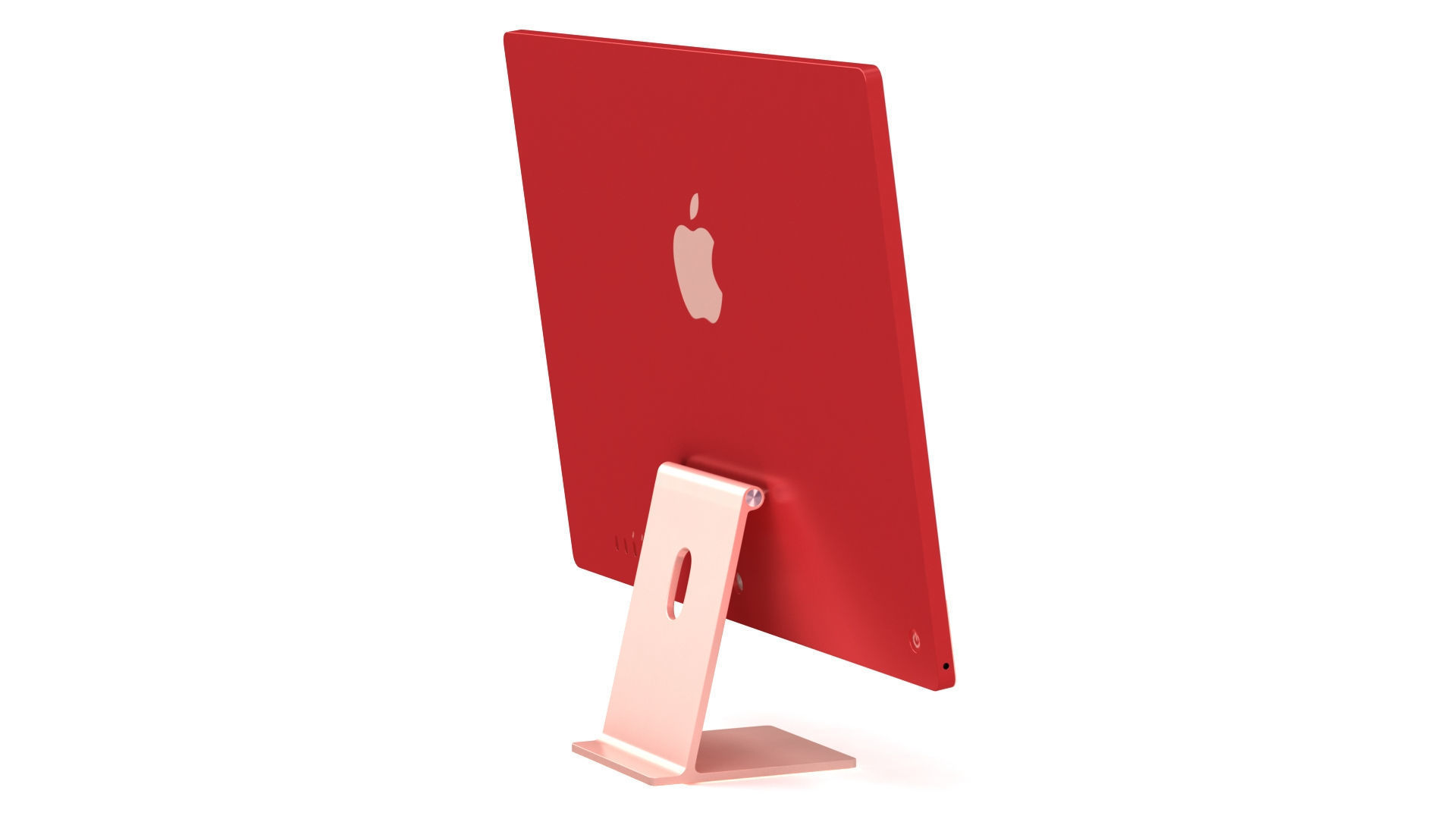 3D model Apple iMac 24 inch 2023 Pink with Keyboard-Mouse-Trackpad