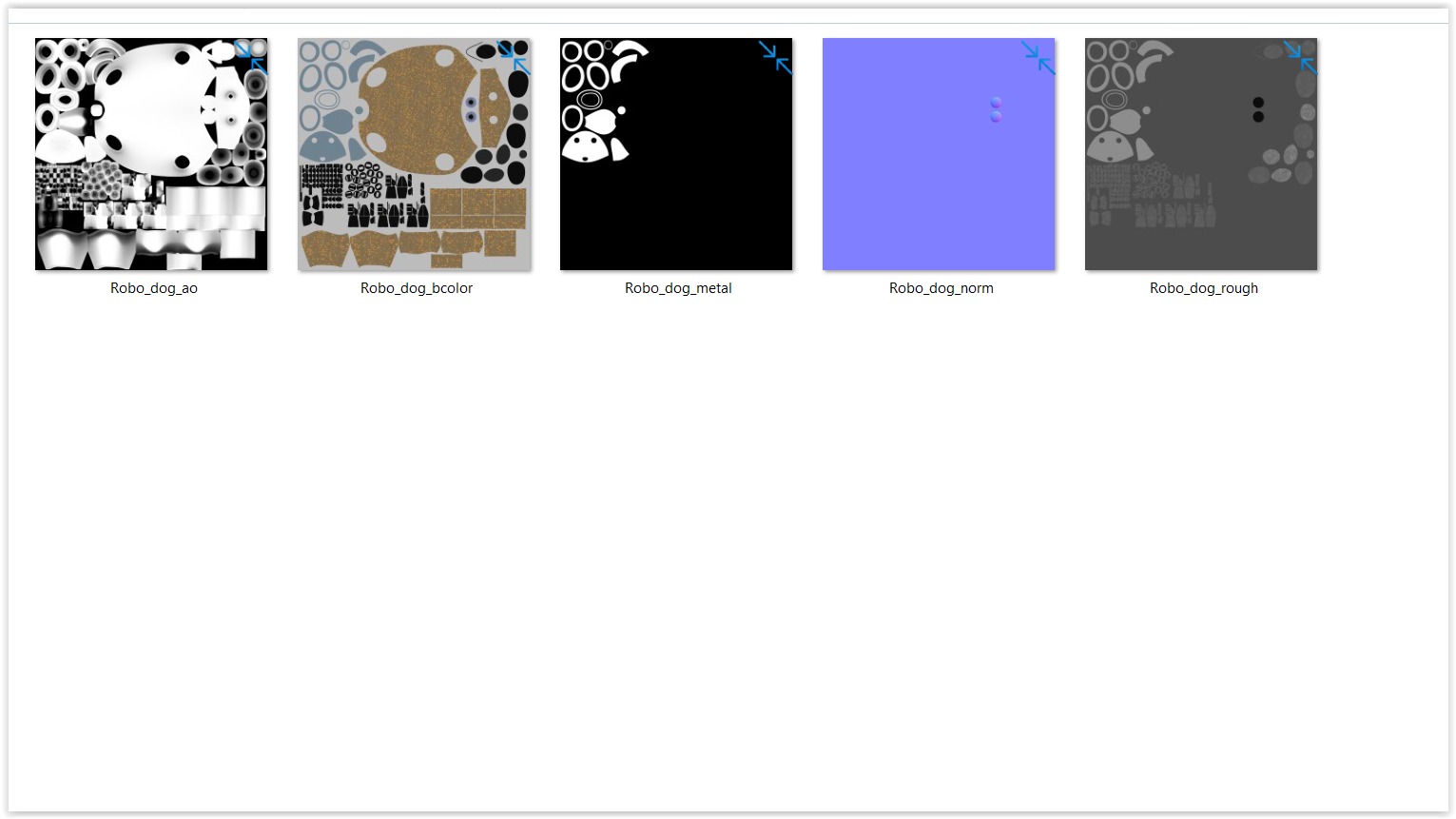 Robotic dog II PBR 3D model_10