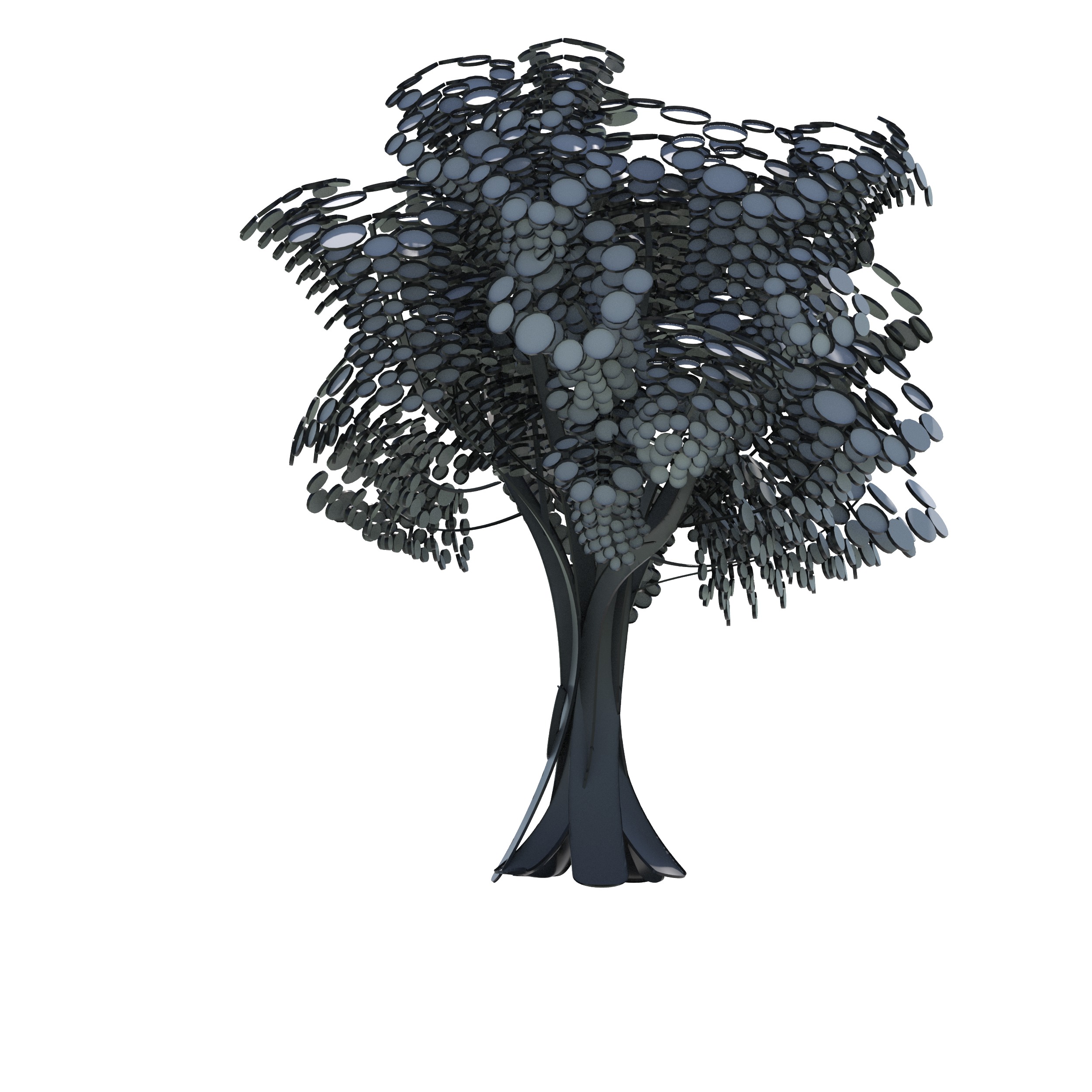 Cartoon tree S1Bv2 3D model_8