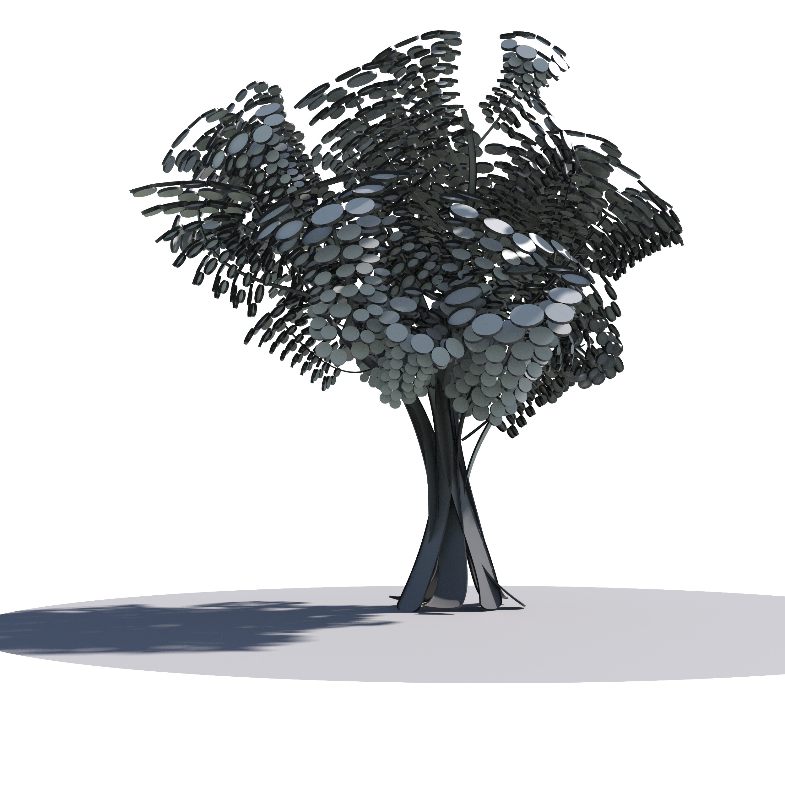 Cartoon tree S1Bv2 3D model_3