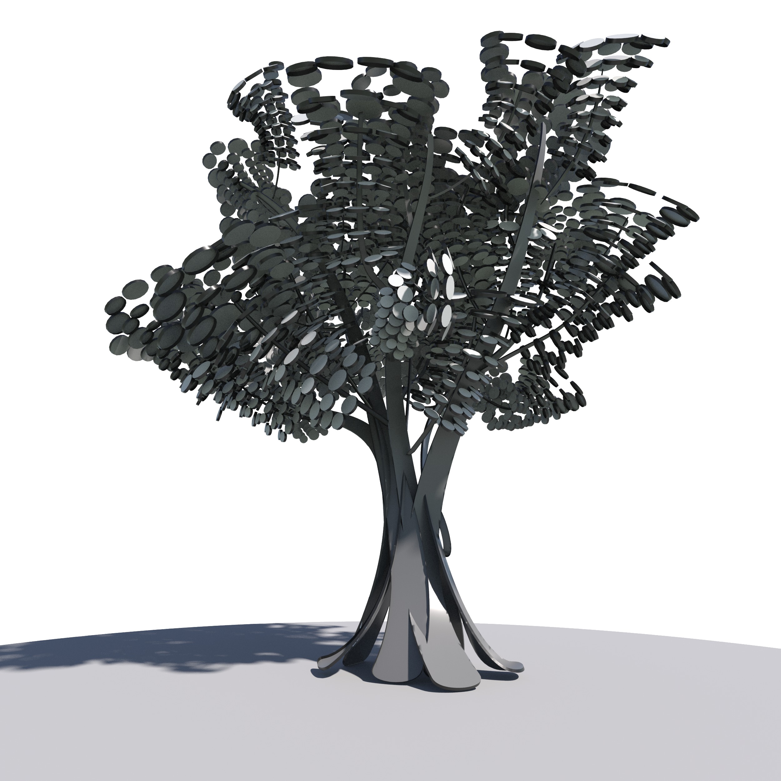 Cartoon tree S1Bv2 3D model_10