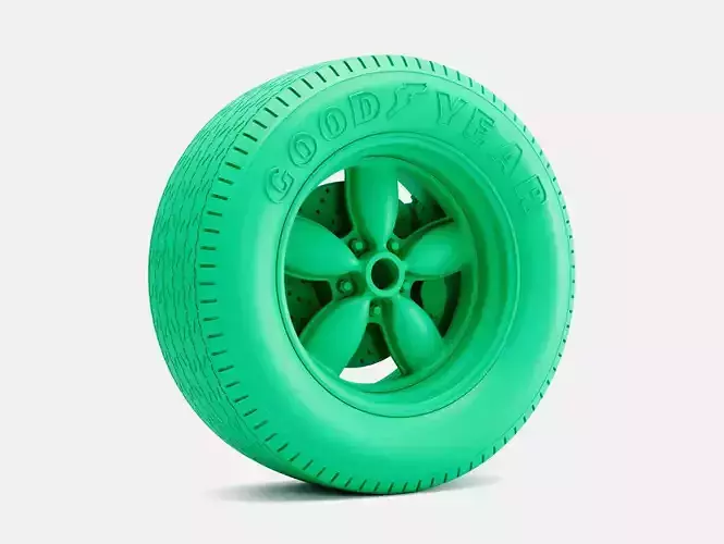 15x8 Daisy Wheel Goodyear Blue Streak 600 Tire