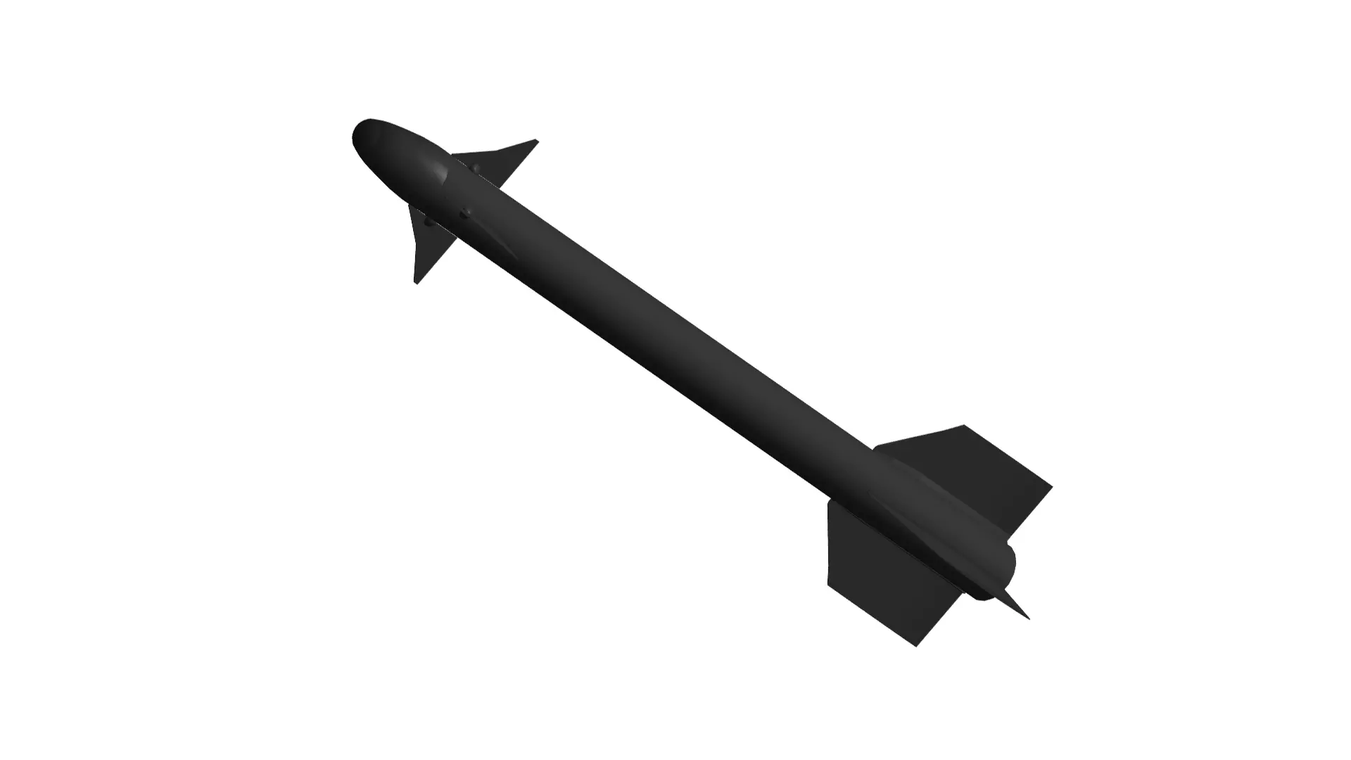AIM-9 air-to-air missile 3D model_0