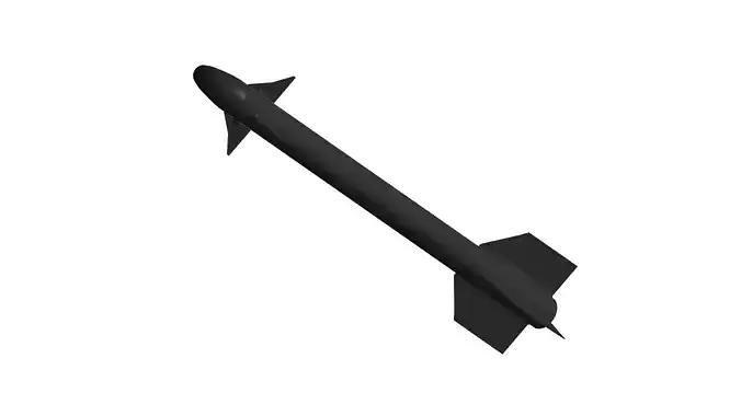 AIM-9 air-to-air missile 3D model