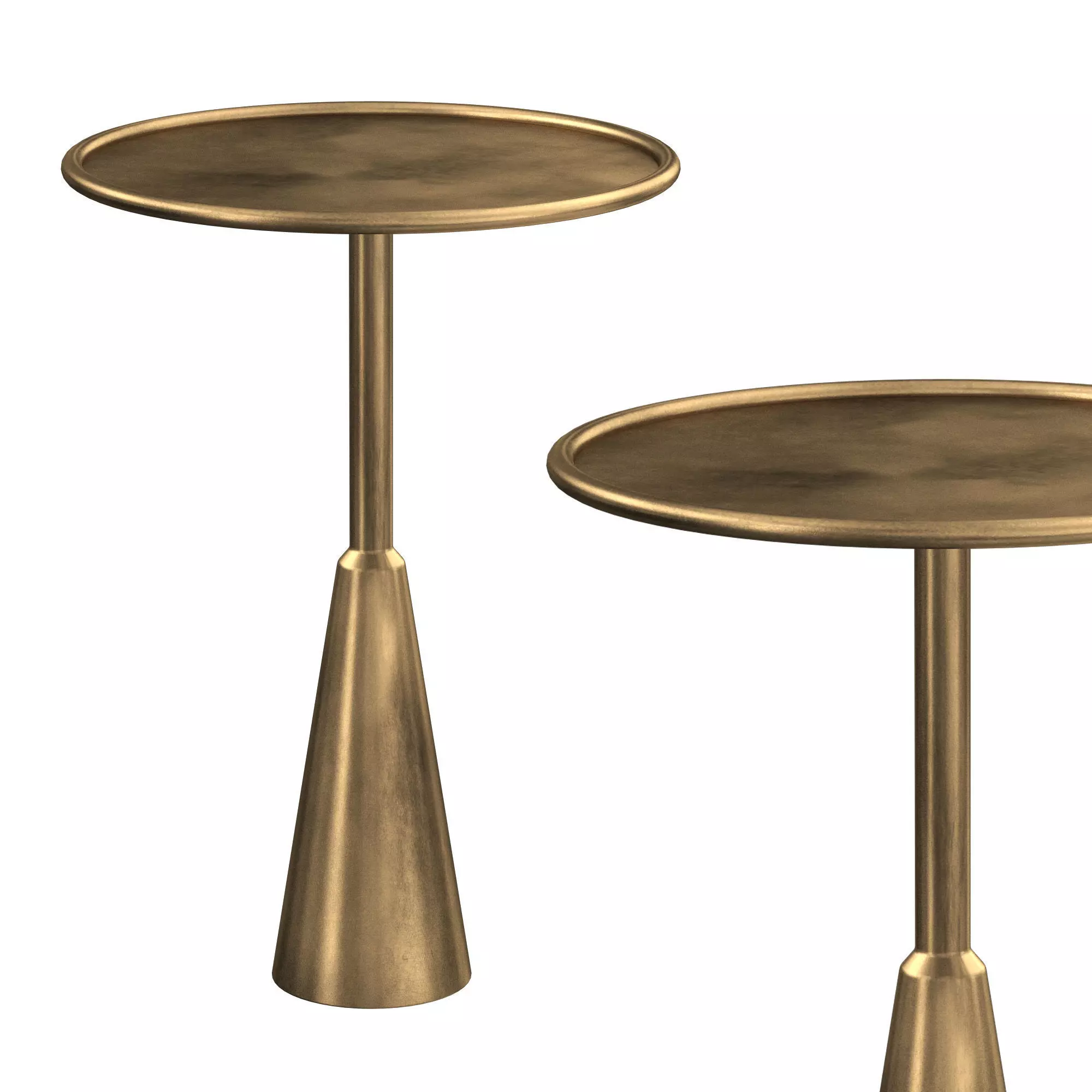 Noir Hiro Side Table 3D model_0