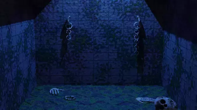 Rom dungeon 3D modeling