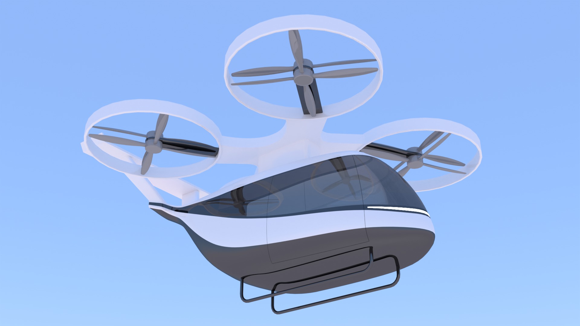 Future passenger drone exterior 3D model_9