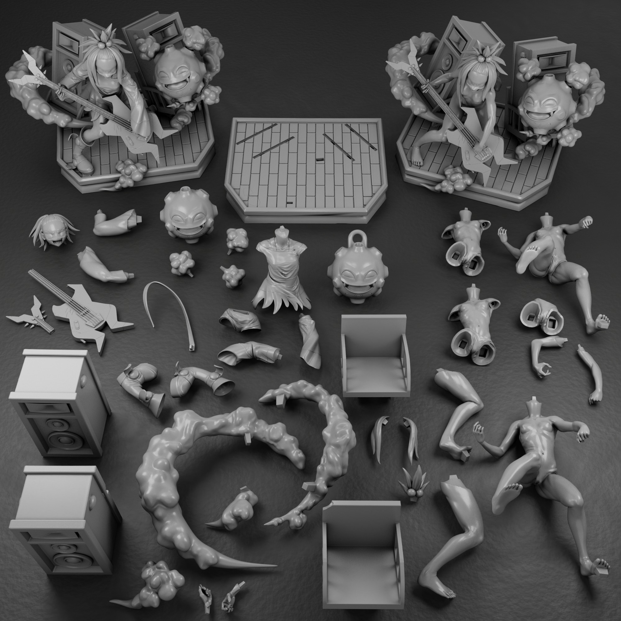 Roxie - Pokemon 3D print model_12