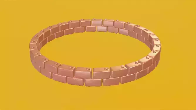 Hand Bands Bracelet 3D Model