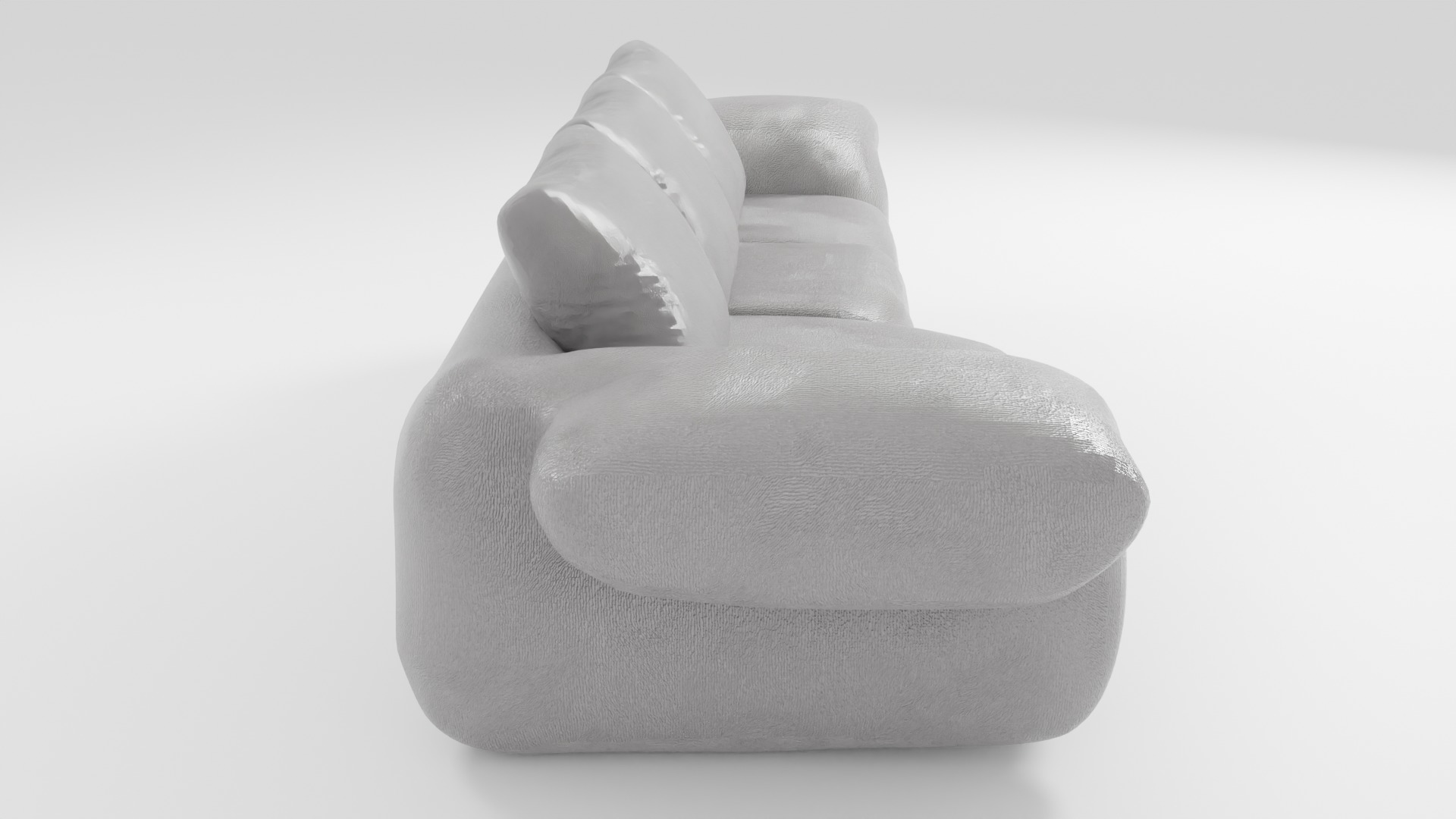 Soft sofa in light colors in a modern style 3D model_1