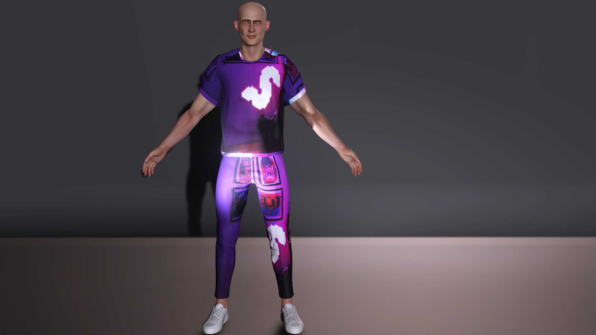 Elf Man Low-poly 3D model_6
